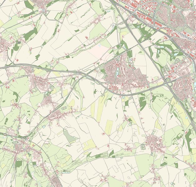 Map of Voerendaal by Rebel Ontwerp