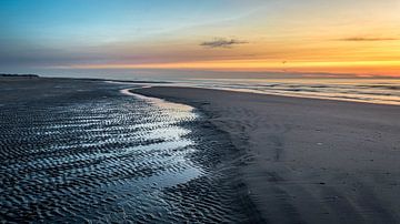 Ebb on the north sea beach by Bram Veerman