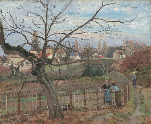 Camille Pissarro, Het hek, 1872