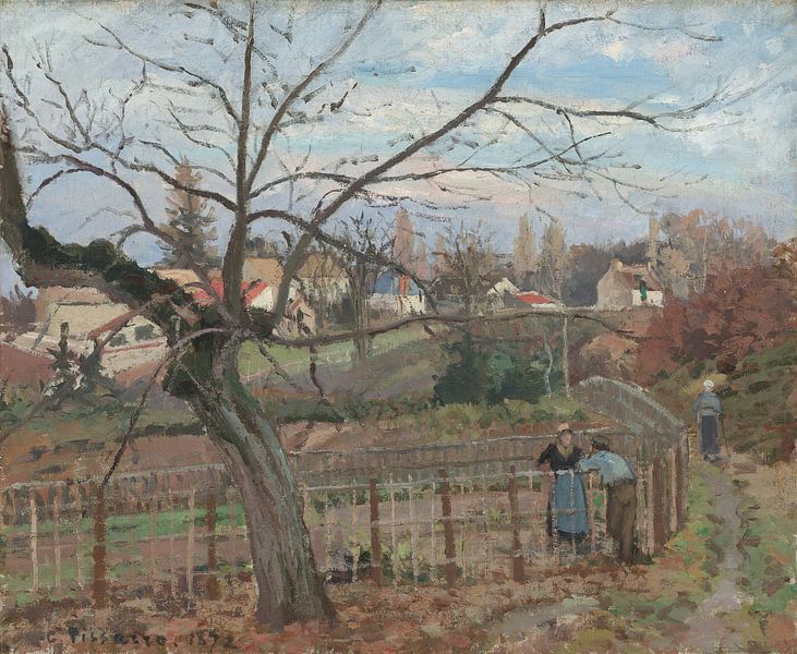 Camille Pissarro, The fence, 1872 by Atelier Liesjes