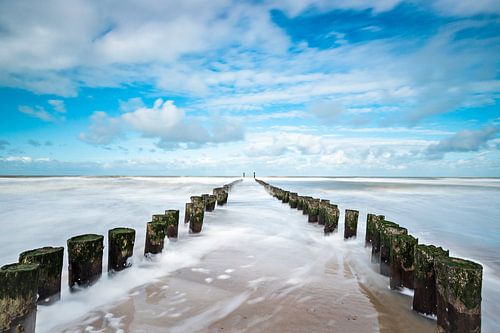 Storm breakers beach Domburg Zeeland by Midi010 Fotografie