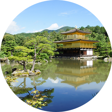 Gouden tempel in Kyoto in Japan van Aagje de Jong