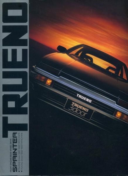 Toyota Trueno AE86 Vintage Broschüre Poster - JDM Nostalgie von Crackhead 338