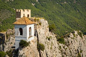 La tour de l'horloge de El Castell de Guadalest, Espagne