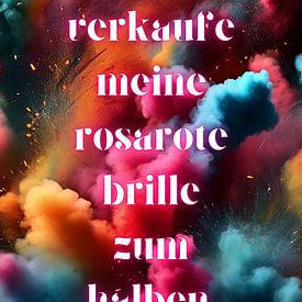 ik verkoop mijn roze bril voor de halve prijs van ArtDesign by KBK