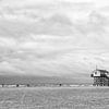 Pfahlbau am Strand von Sankt Peter-Ording von Sandra Bechtold