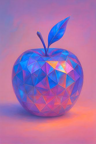 Futuristische appel illustratie.