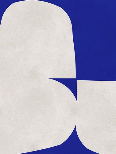 Abstract kobaltblauw 6