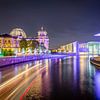 Berlin Regierungsviertel bei Nacht von Martin Wasilewski