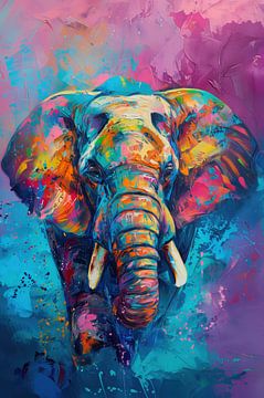 Kleurrijke Kolos - De Energie van de Olifant van Eva Lee
