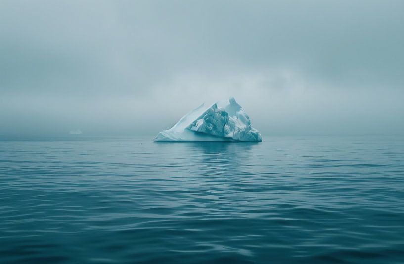 Schimmerndes Eispanorama von fernlichtsicht