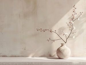 Minimalistische Stilllebenfotografie im Japandi-Stil