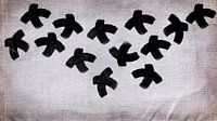 Modern Abstract Wabi Sabi Bird Flight Art by FRESH Fine Art thumbnail