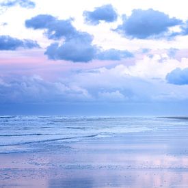 Pink and Blue Beach by Wad of Wonders