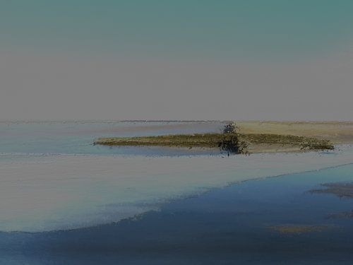 A morning walk, (Crescent, polder landscape)