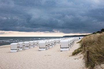 Strandkörbe in Zinnowitz auf der Insel Usedom von Rico Ködder