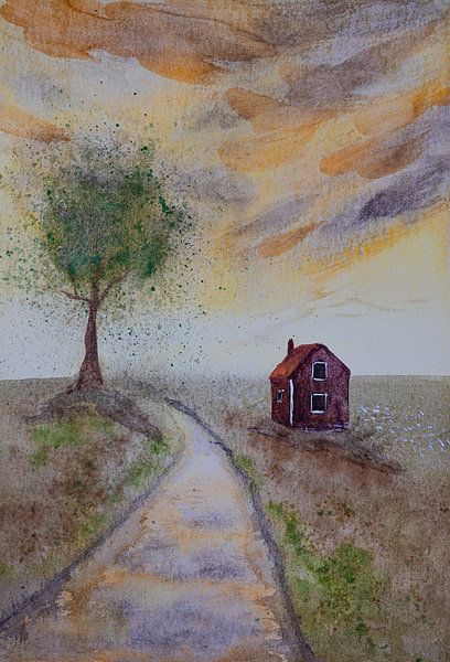 Aquarel part 123 van Tania Perneel