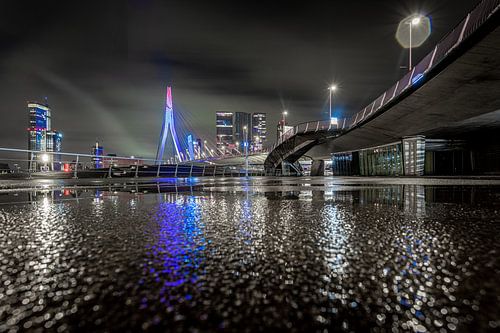 Rotterdam - Erasmusbrug - Lijnen - Reflectie