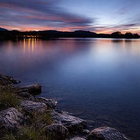 Silence on the shore – evening atmosphere by the lake by Christina Bauer Photos