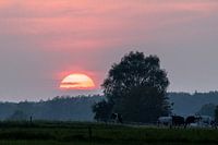Landschaften bei Sonnenuntergang