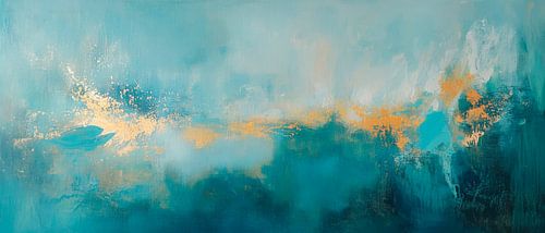 Abstract colour explosion in blue