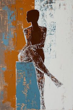 Silent Contemplation van Abstract Schilderij