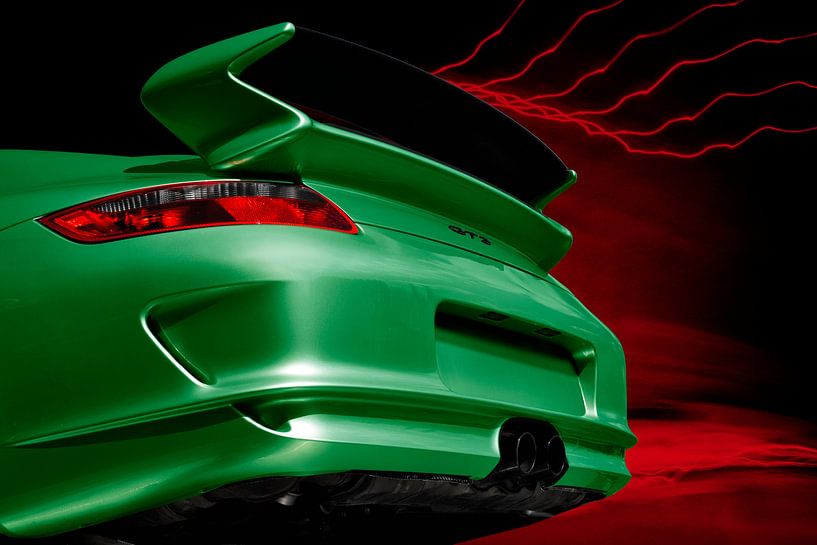 Porsche 911 GT3 Typ 997 in green von aRi F. Huber