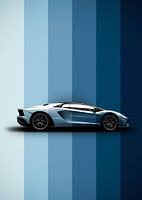 Hellblauer Aventador