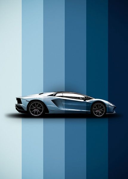 Hellblauer Aventador von John Dan