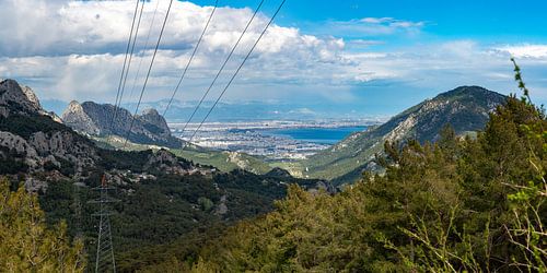 Bergpanorama boven Antalya - uitzicht op het Taurusgebergte