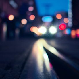 tram bokeh in helsinki van mauryn burgmeijer