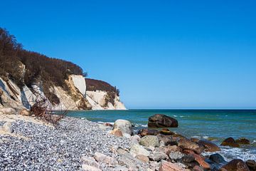 Krijtrotsen aan de kust van de Oostzee op het eiland Rügen van Rico Ködder