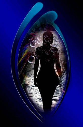 Von Seifenblasen eingehüllt