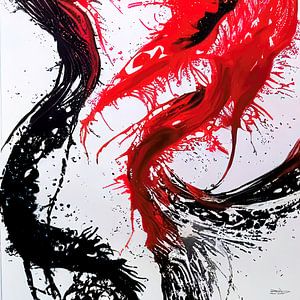 Gemälde aus Alkoholtinte und Acryl