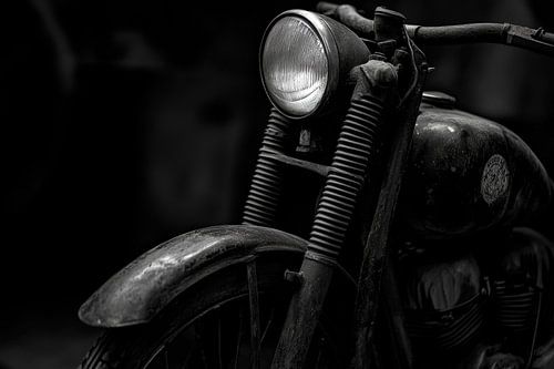 Klassieke motor bekijken