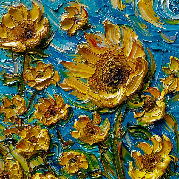 picturesque sunflowers by Egon Zitter