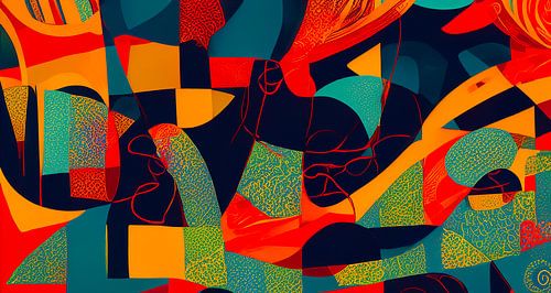 Hele mooie kleuren met kunst