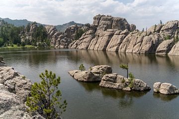 Sylvan Lake, Custer State Park, South Dakota van Jeroen van Deel
