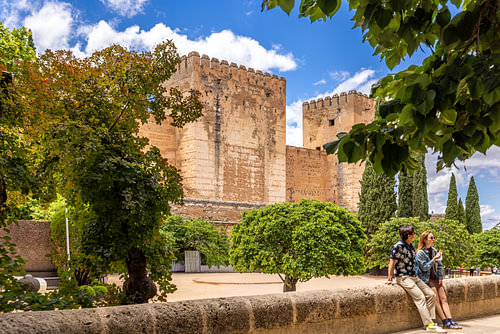 Türme der Alcazaba in der Alhambra