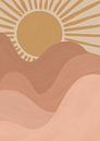 Modern sunset in earth tones by Yvette Baur thumbnail