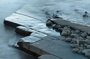 Rocks and water