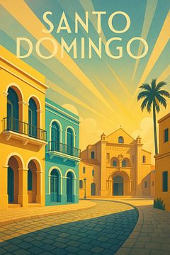Santo Domingo Sonnenlicht - Art Deco Kolonialer Glanz von Travel Shop