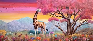 Girafe sur PixelPrestige