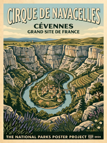 Cevennen national park poster