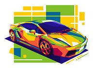 Lamborghini Gallardo Sportwagen in WPAP