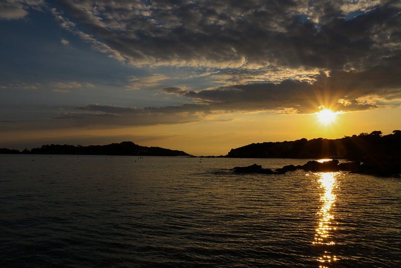 sunset by the sea, near the island of hyères by Inneke Heesakkers