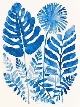 Bleu de Delft, Feuilles sur Caroline Guerain