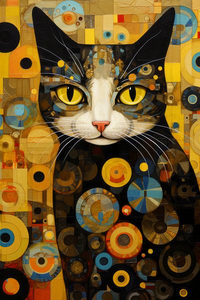 Kat Schilderij van Preet Lambon
