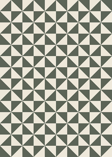 Modern Sage Green and Beige Geometric Triangle Pattern