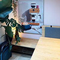 Klantfoto: Cappucino of Espresso? van Studio Allee, als ArtFrame